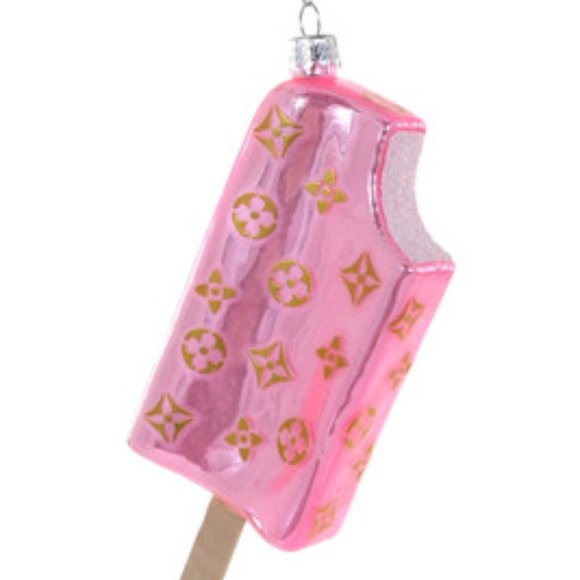 Cody Foster Fashion Ice Cream Bar Ornament in Pink & Gold - NWT - Picture 1 of 3